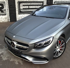 Mercedes S63 AMG coupe xám mờ của dân chơi Nga